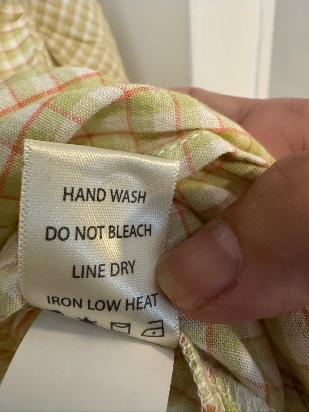Max Studio NWT Cotton Plaid Peasant Blouse Green Balloon Sleeve Medium M - Picture 6 of 10
